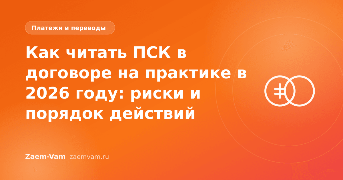 Как читать ПСК в договоре на практике в 2026 году: риски и порядок действий