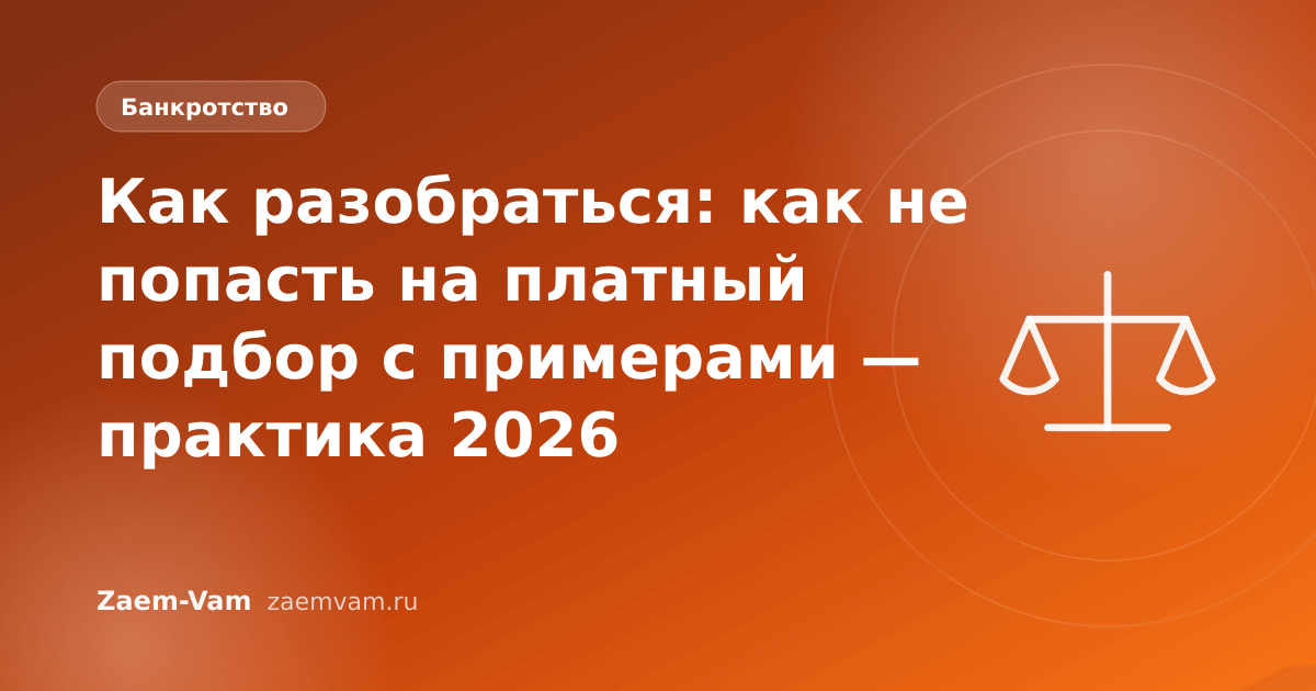 Как разобраться: как не попасть на платный подбор с примерами — практика 2026